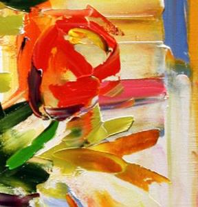 Detail Image for art Six Abstract Roses