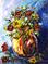 Art: Roses and Sunflowers by Artist Laurie Justus Pace