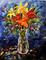Art: Flowers from Albert by Artist Laurie Justus Pace