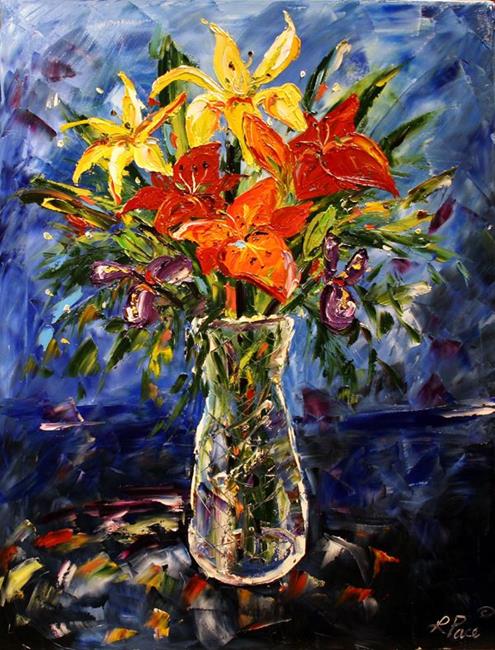 Art: Flowers from Albert by Artist Laurie Justus Pace