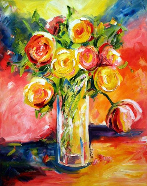 Art: Coming Up Roses by Artist Laurie Justus Pace