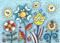 Art: FOURTH OF JULY GARDEN Border Design by Artist Susan Brack