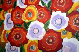 Detail Image for art ROSES BOUQUET IN A VASE-sold