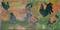 Art: Yardbirds original diptych painting by Artist Nancy Denommee   