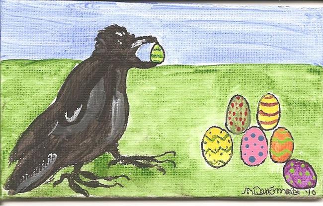 Art: The Easter Crow by Artist Nancy Denommee   