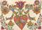Art: FRAKTUR VALENTINE WITH BIRDS by Artist Theodora Demetriades 