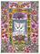 Art: WHITE KITTY PORTRAIT FRAKTUR by Artist Theodora Demetriades 