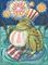 Art: 4TH OF JULY AMERICAN BULLFROG by Artist Susan Brack