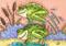 Art: LEAP FROGS by Artist Susan Brack
