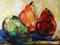 Art: Three Pears From Rachelle by Artist Laurie Justus Pace
