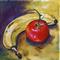 Art: Banana and Tomato by Artist Laurie Justus Pace