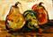 Art: Tiny Pears 2 November by Artist Laurie Justus Pace
