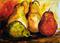 Art: Pears of Color by Artist Laurie Justus Pace