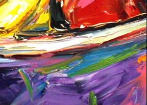 Detail Image for art Nana's Blue Fruit Bowl