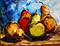 Art: Pears for Fall by Artist Laurie Justus Pace