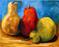 Art: Pears Three January by Artist Laurie Justus Pace