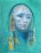 Art: Tribal Mask-Sold by Artist Sherry Key