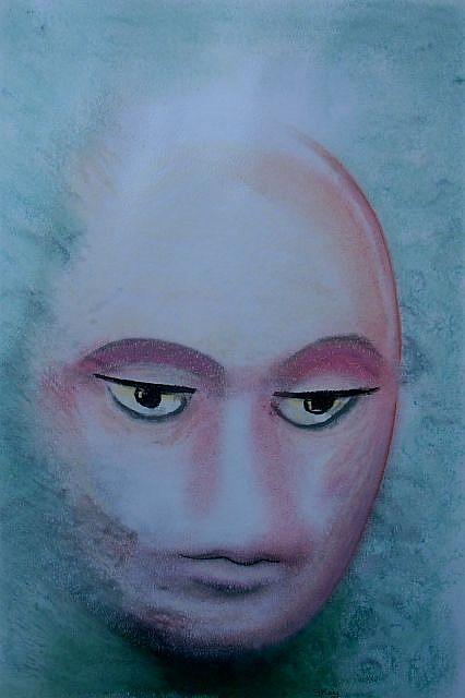 Art: Mermaid Mask by Artist Sherry Key