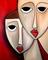 Art: Mutual Respect - Faces 296 by Artist Thomas C. Fedro