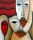 Art: Intense Passion - Faces 380 by Artist Thomas C. Fedro