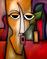 Art: Can't Help But Be Surprised - Faces 300 by Artist Thomas C. Fedro