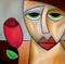Art: Here With Me - Faces 314 by Artist Thomas C. Fedro