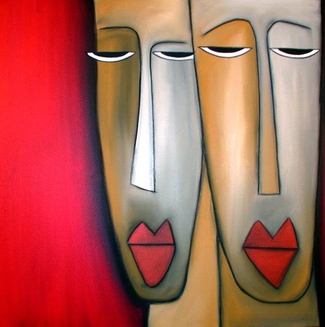 Art: Connected - Faces 324 by Artist Thomas C. Fedro