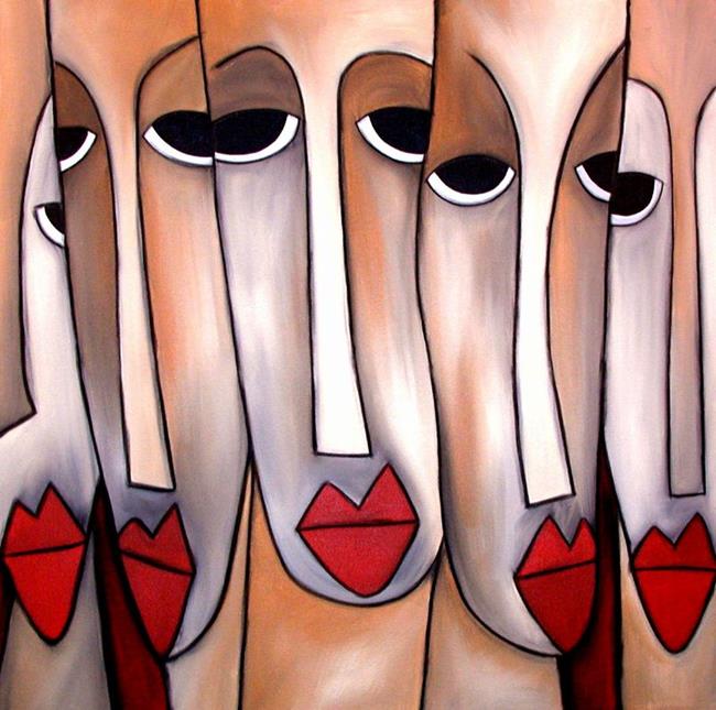 Art: How Long's The Wait ? - Faces 341 by Artist Thomas C. Fedro
