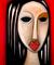 Art: Give It To Me Straight - Faces 342 by Artist Thomas C. Fedro