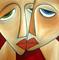 Art: Faces 50 by Artist Thomas C. Fedro
