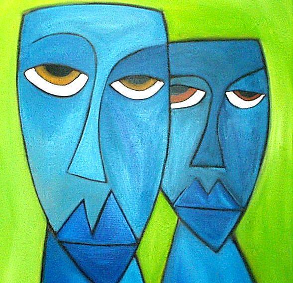 Art: Faces 72 by Artist Thomas C. Fedro
