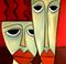 Art: Faces 120 by Artist Thomas C. Fedro