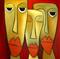 Art: Faces 129 by Artist Thomas C. Fedro