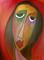 Art: Faces 132 Flat by Artist Thomas C. Fedro