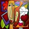 Art: Faces 157 by Artist Thomas C. Fedro