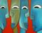 Art: faces 248 by Artist Thomas C. Fedro