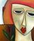 Art: Faces 261 by Artist Thomas C. Fedro