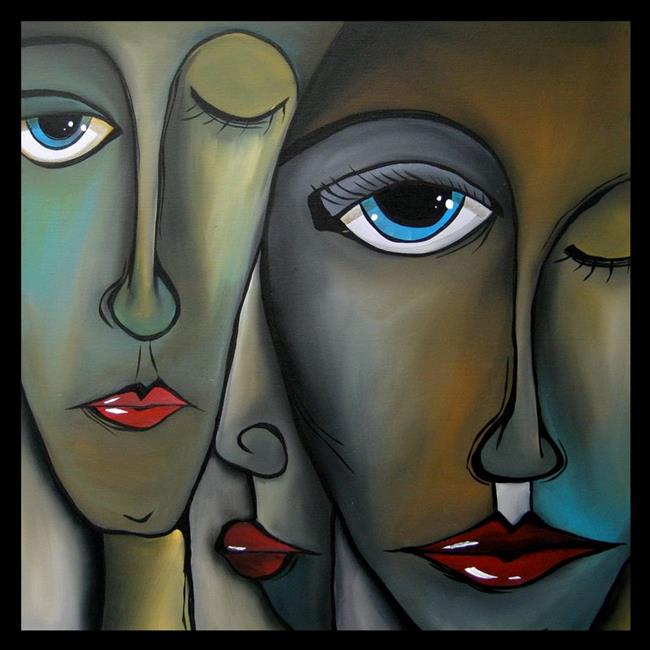 Art: Faces1118 2424 Behind The Scenes by Artist Thomas C. Fedro