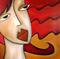 Art: Blown Away - Faces 359 by Artist Thomas C. Fedro