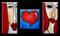 Art: One Heart, One Love - Faces 468 by Artist Thomas C. Fedro