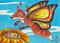 Art: Just Cruising By-Fox Butterfly by Artist Kim Loberg
