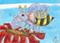 Art: Lil' Bumble Bee Elephant by Artist Kim Loberg