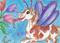 Art: Retro Paint Horse Fly - SOLD by Artist Kim Loberg
