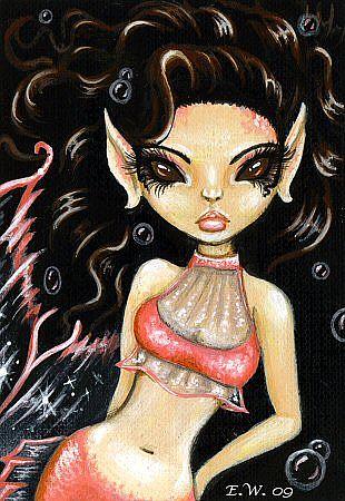 Art: Mermaid Coralia by Artist Elaina Wagner