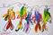Art: Colorful Fish on a Hook by Artist Delilah Smith