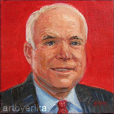 Art: Senator John McCain by Artist Erika Nelson