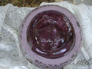 Detail Image for art Purple & Gold Globe Vase (available)