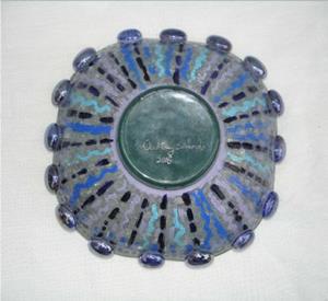 Detail Image for art Radiant Stripe Purple Bowl - (sold)