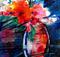 Art: Fantasy Floral No. 5 by Artist Kathy Morton Stanion