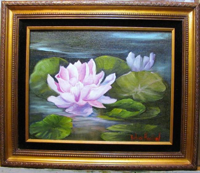 Art: Pink Water Lily Lotus by Artist Barbara Haviland